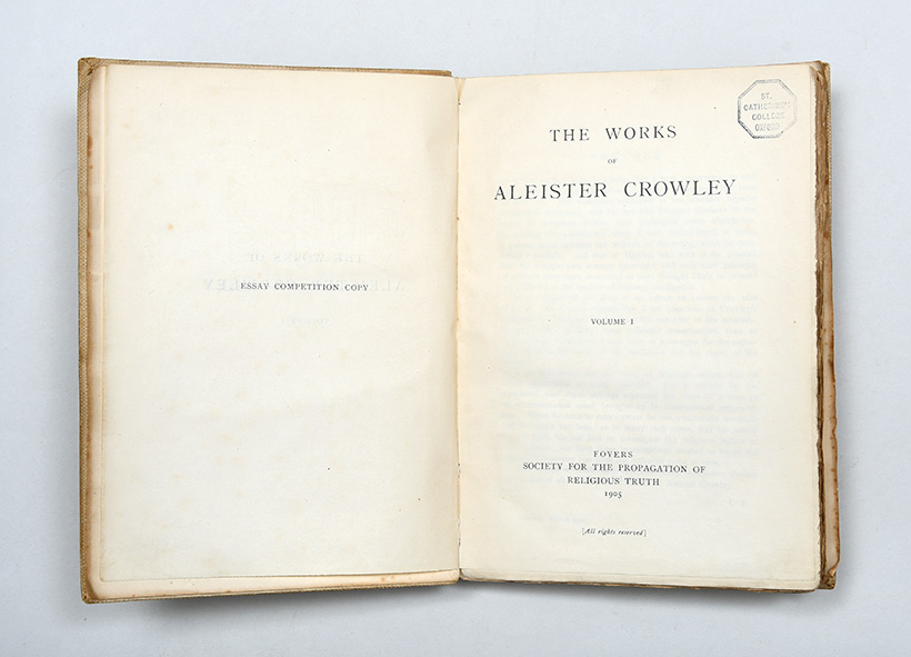 The Collected Works.,CROWLEY, Aleister.,1905,Presented to a