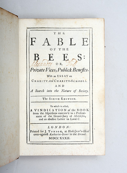 The Fable of the Bees; [together with:] The Fable of the Bees