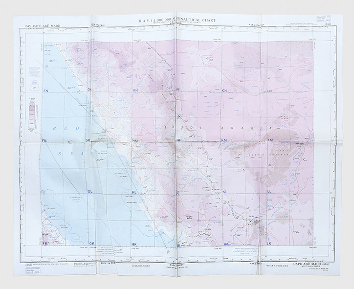 Group of 19 RAF 1:1,000,000 aeronautical charts from the GSGS 4695