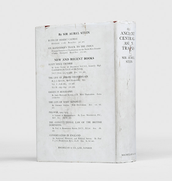 On Ancient Central-Asian Tracks.,STEIN, Sir Marc Aurel.,1933,