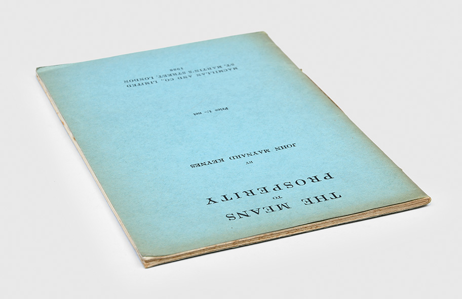 The Means to Prosperity.,KEYNES, John Maynard.,1933