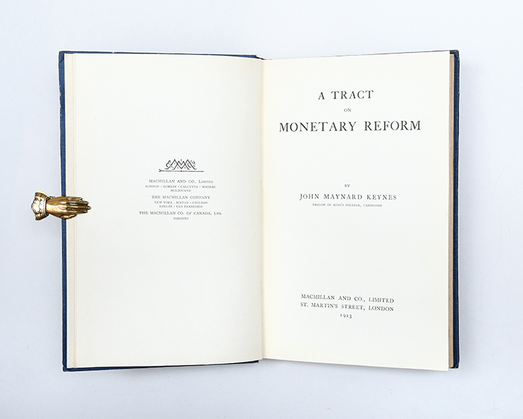A Tract on Monetary Reform.,KEYNES, John Maynard.,1923,Keynes