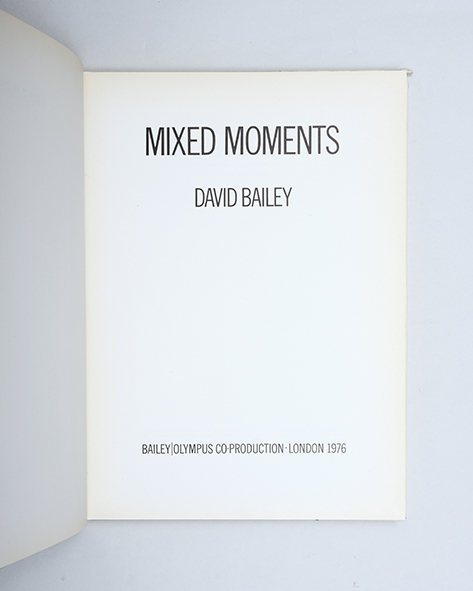 Mixed Moments.,BAILEY, David.,1976