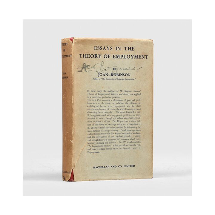 洋書 ESSAYS IN THE THEORY OF EMPLOYMENT No173 Essays in the Theory of Employment.,ROBINSON, Joan. ,1937