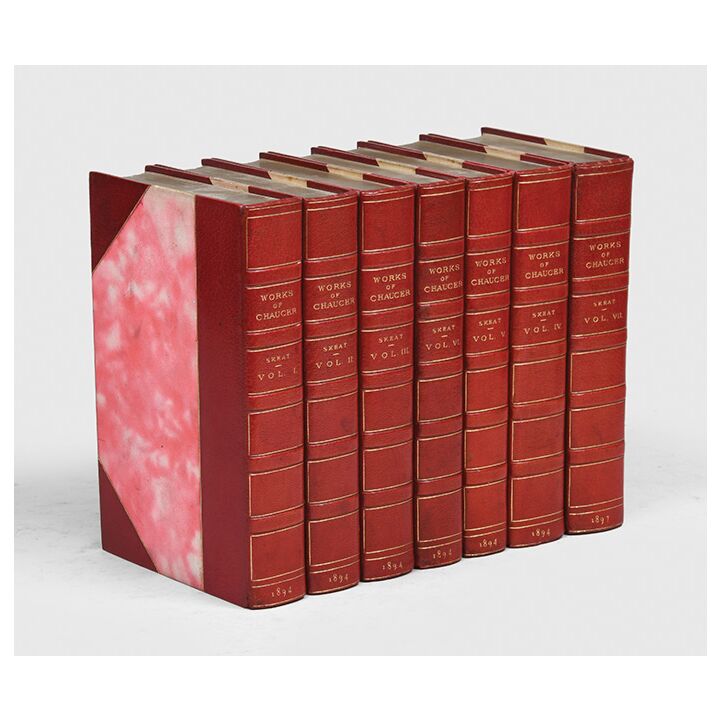 The Complete Works.,CHAUCER, Geoffrey.,1894-97,An important