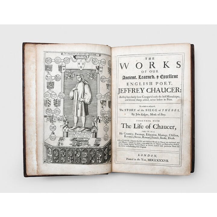 The Works:,CHAUCER, Geoffrey.,1687,The last black letter edition