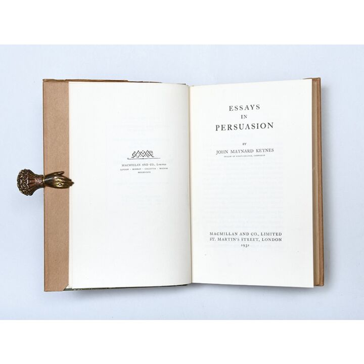 Essays in Persuasion.,KEYNES, John Maynard.,1931,