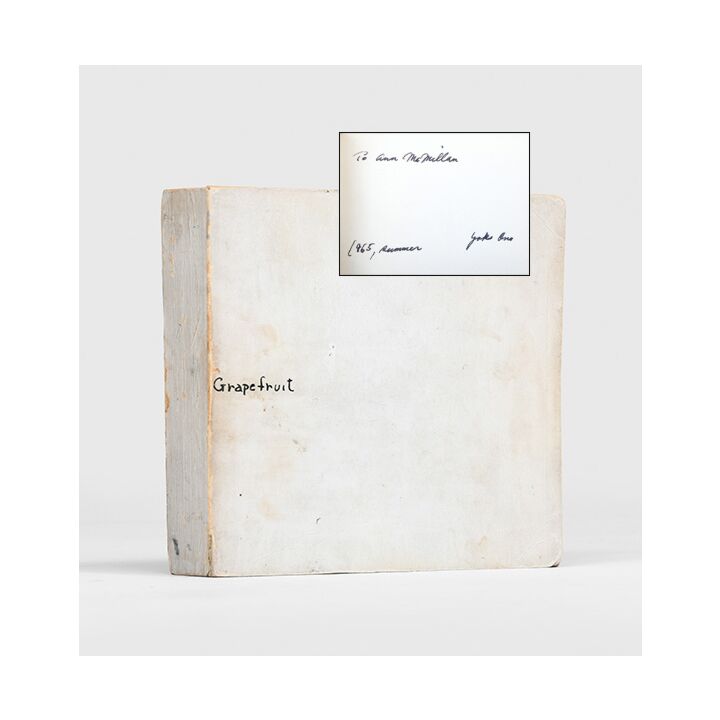 Grapefruit.,ONO, Yoko.,1964,Yoko's first book, inscribed