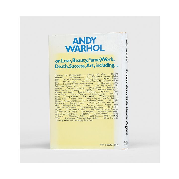 The Philosophy of Andy Warhol. (From A to B and Back Again
