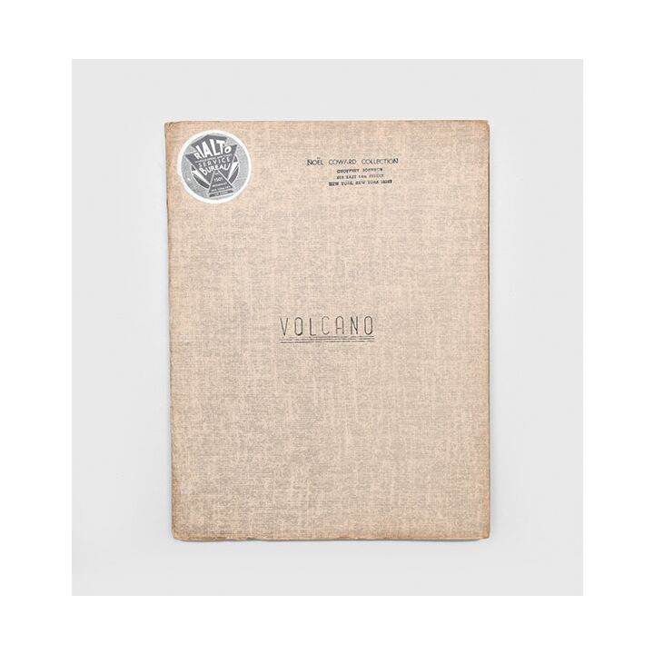 Volcano.,COWARD, Noël.,1956,