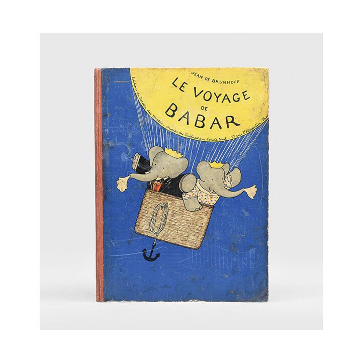 Le Voyage de Babar.,BRUNHOFF, Jean de.,1932,Including original artwork