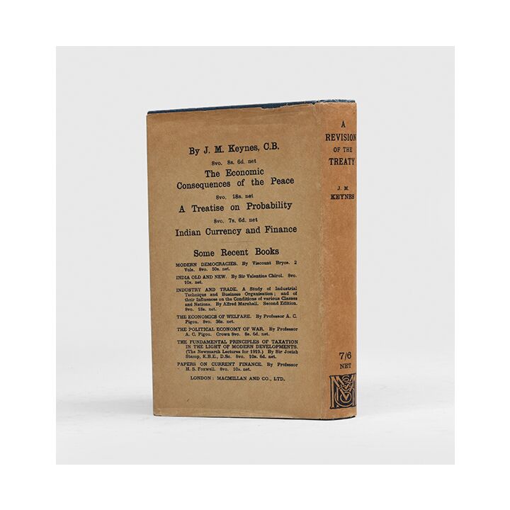 A Revision of the Treaty.,KEYNES, John Maynard.,1922,On the path