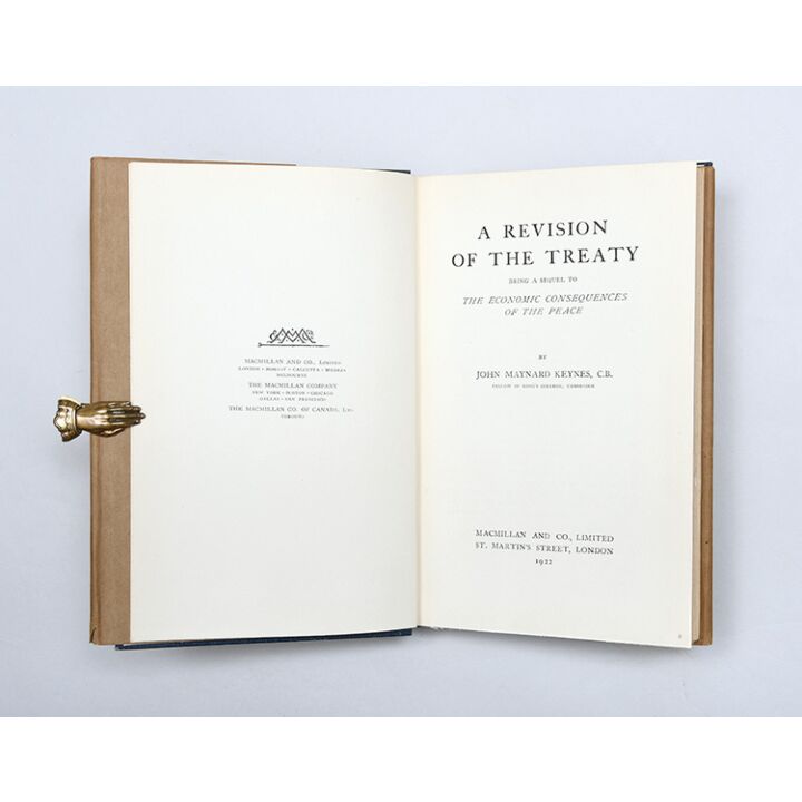 A Revision of the Treaty.,KEYNES, John Maynard.,1922,On the path