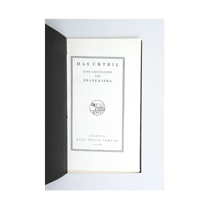 Das Urteil.,KAFKA, Franz.,1916,