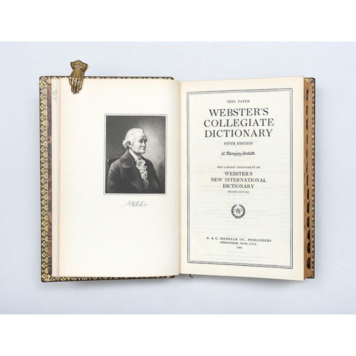 Thin Paper Webster's Collegiate Dictionary.,WEBSTER, Noah.,1959