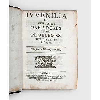 Poems. With Elegies on the Authors Death.,DONNE, John.,1633,