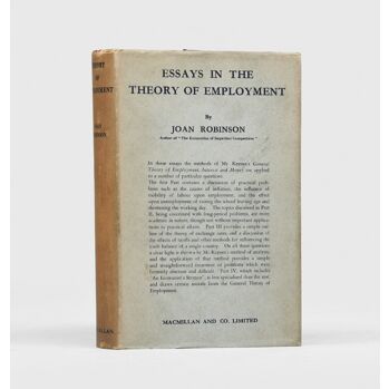 洋書 ESSAYS IN THE THEORY OF EMPLOYMENT No173 Essays in the Theory of Employment.,ROBINSON, Joan.,1937
