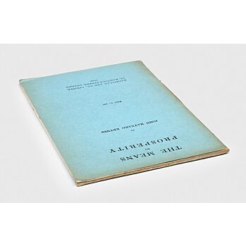 The Means to Prosperity.,KEYNES, John Maynard.,1933