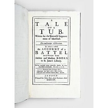 A Tale of a Tub. Written for the Universal improvement of Mankind