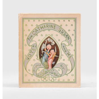 アンティークペグドール絵本　me and Catharine Susan Votes for Catharine Susan and Me.,AINSLIE, Kathleen.,1910,An