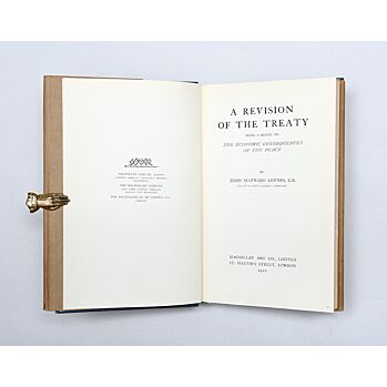 A Revision of the Treaty.,KEYNES, John Maynard.,1922,On the path