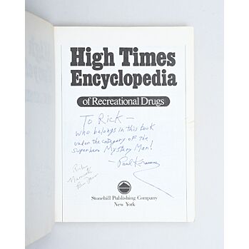 High Times Encyclopedia of Recreational Drugs.,ALDRICH, Michael R
