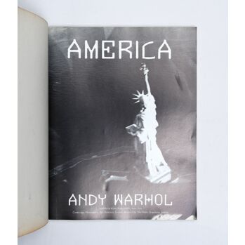 America.,WARHOL, Andy.,1985,