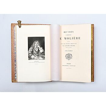 Moliere Oeuvres Completes 洋書フランスアンティーク Oeuvres complètes.,MOLIÈRE.,1878,Grandly printed and bound, with