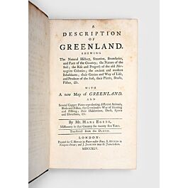 A Description of Greenland.,EGEDE, Hans.,1745,
