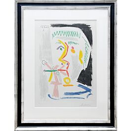 Fumeur à la Cigerette Verte (Smoker with Green Cigarette).,PICASSO